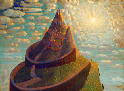 Mikalojus Konstantinas Čiurlionis : Château de conte de fées, 1909