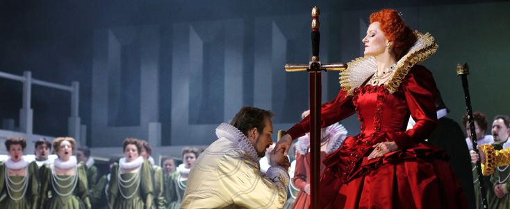 Gloriana de Benjamin Britten, mis en scène par Jiří Heřman à Prague