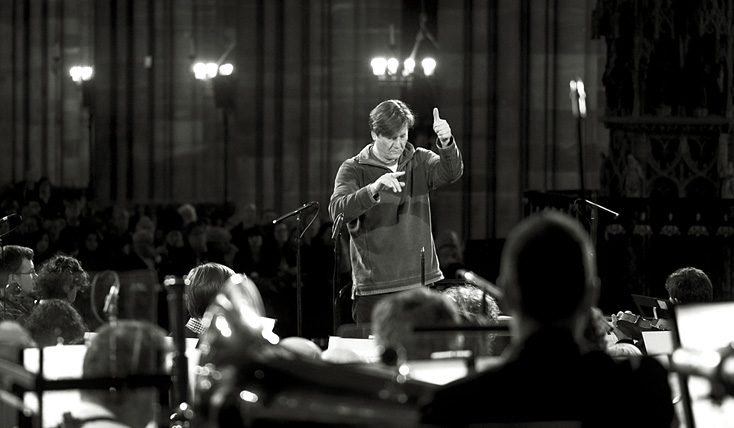 le chef slovène Marko Letonja et l'Orchestre Philharmonique de Strasbourg