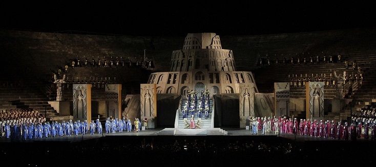 Reprise du NABUCCO de Gianfranco de Bosio (1991) aux Arènes de Vérone...