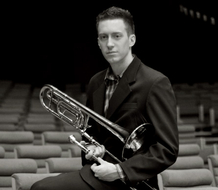 Nicolas Moutier, jeune vice-président de l’Association des trombonistes français