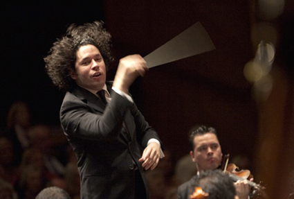 Magdalena Lepka photographie Gustavo Dudamel à Salzbourg