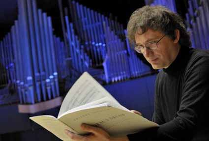 le compositeur français Thierry Escaich photographié par Sébastien Erome