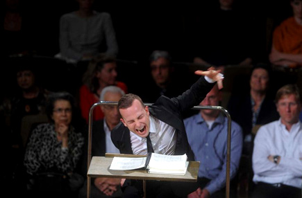 Gert Mothes photographie Yannick Nézet-Séguin au festival Mahler de Leipzig