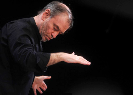 Gert Mothes photographie Valery Gergiev à Leipzig